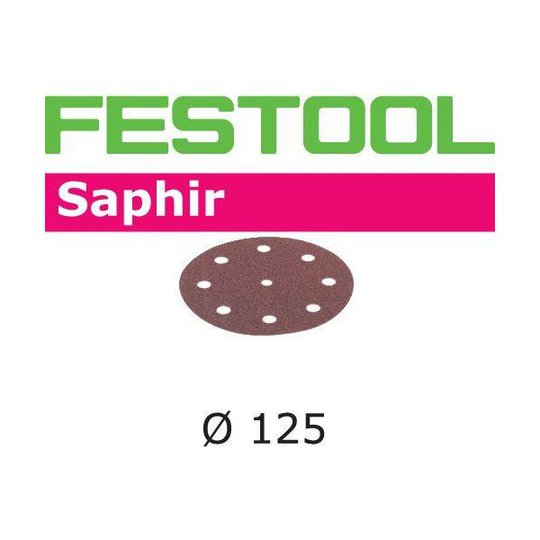 Festool STF SA Hiomapaperi 125 mm, 8-reikäinen, 25 kpl P24