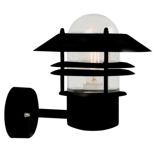 Nordlux BLOKHUS 25011003 Seinävalaisin E27, 60W, IP54 Musta