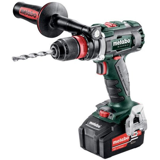 Metabo BS 18 LTX BL Q I Porakone-ruuvinväännin sis. 5,2 Ah:n akut ja laturin