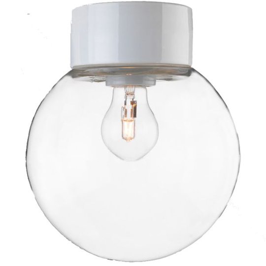 Ifö Electric Classic Glob 200 Kattovalaisin IP54, suora, E27, suora Musta