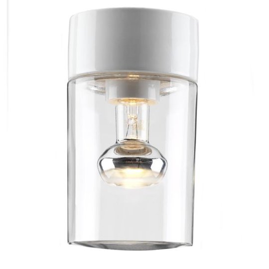 Ifö Electric Opus Kattovalaisin suora, IP54, E27, 100W, kirkas valkoinen