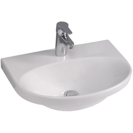 Gustavsberg Nautic 5550 Pesuallas ilman ylivuotoaukkoa, asennettavaksi pulteilla/kannakkeilla