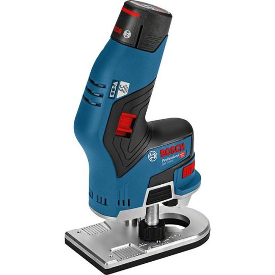 Bosch GKF 12V-8 Reunajyrsin sis. 3,0 Ah:n akut ja laturin
