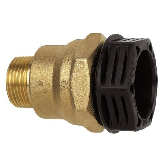 TA 3004012122 PEM-liitin metallinen, suora, muovinen ulkokierre, supistettu 20 x G15