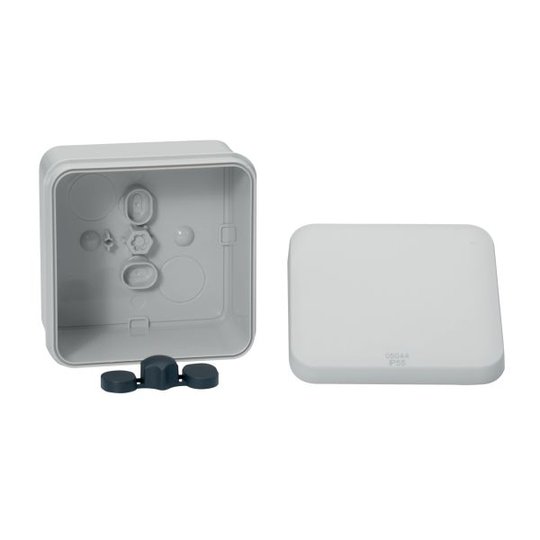 Schneider Electric IMT05064 Kytkentärasia valkoinen, pikakiinnitettävä kansi 80x80x45 mm, sileä