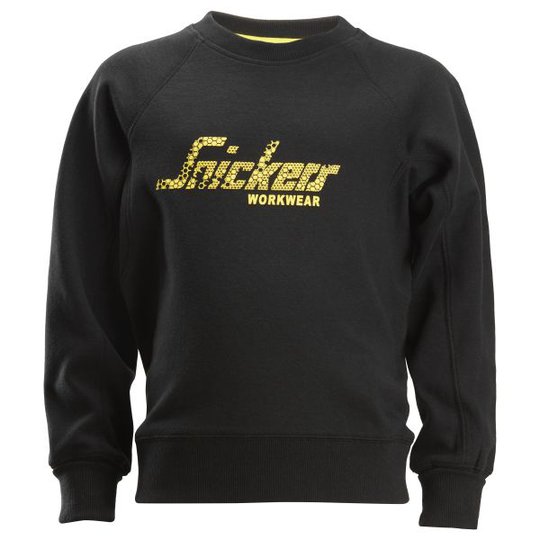 Snickers 7509 Collegepaita junior, musta 98/104