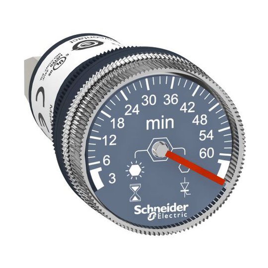 Schneider Electric XB5DTGM5 Aikarele 22 mm, 100-240V 3-60 min