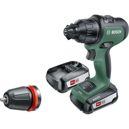 Bosch DIY Advanced Impact 18 Iskuporakone 2 kpl 2,5 Ah:n akkuja ja laturin
