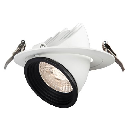 Hide-a-Lite Focus Point Maxi Downlight-valaisin 24°, 3000K OnOff, kaapelitelineellä