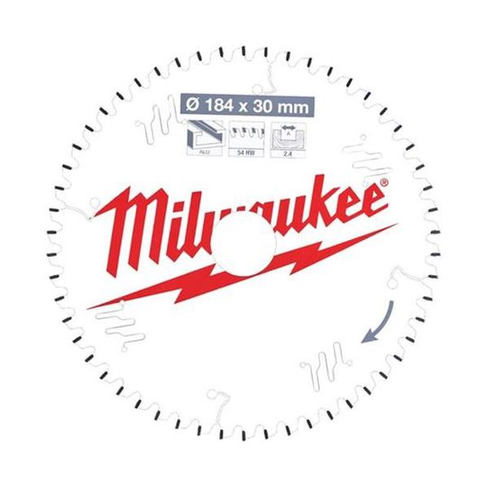 Milwaukee CSB P Alu Sahanterä 184x2,4x30 mm, 54T