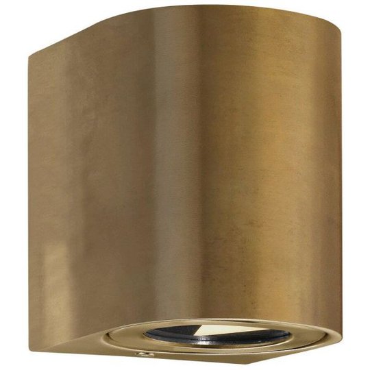 Nordlux CANTO 49701035 Seinävalaisin 2x5W LED, IP44, 2700K Messinki