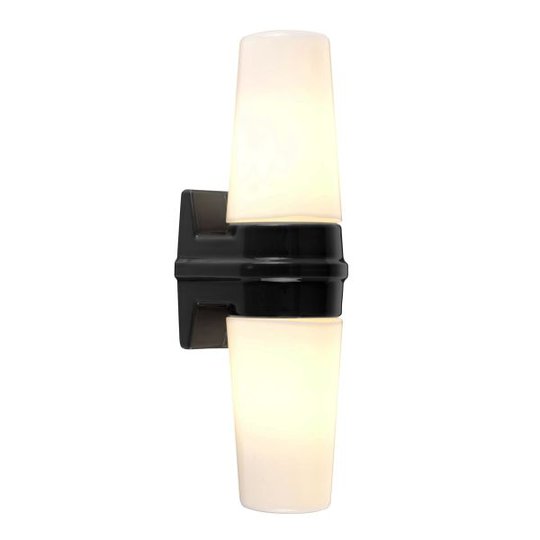 Ifö Electric Bernadotte Seinävalaisin 2x40W, E14, IP44 Musta