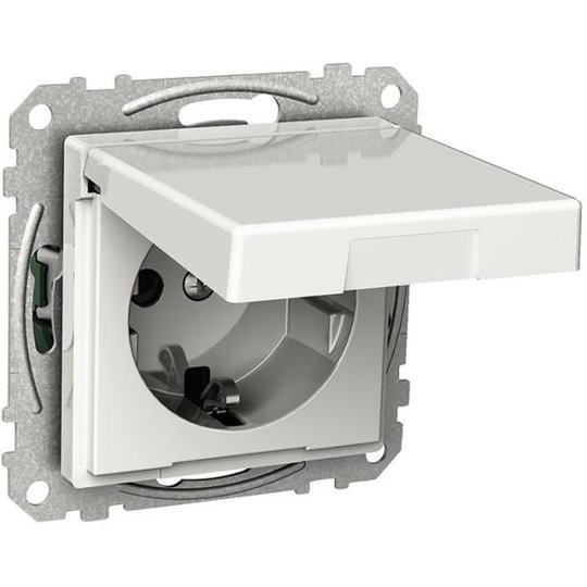 Schneider Electric Exxact WDE002177 Seinäpistorasia maadoitettu, 1-osainen, kannella