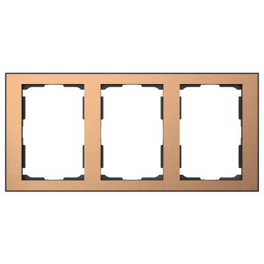 Elko EKO06459 Yhdistelmäkehys kupari/musta 3 x 1½ lokeroa
