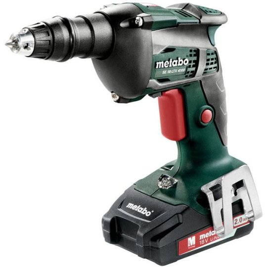 Metabo SE 18 LTX 6000 Kipsiruuvinväännin 2,0 Ah akuilla ja laturilla