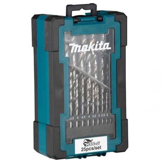 Makita D-67555 Metalliporanteräsarja 25 osaa