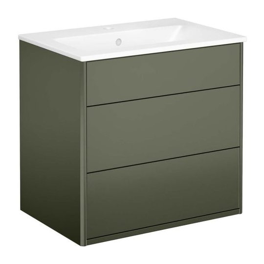 Gustavsberg Graphic Komuutti vihreä, 60 cm Pesualtaalla