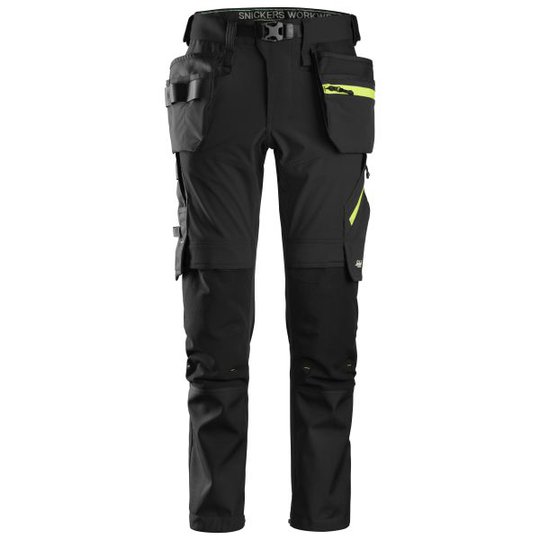 Snickers 6940 FlexiWork Softshellhousut musta C44