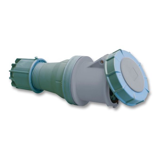 Garo SV 263-12 Jatkopistorasiat IP67, 3-napainen, 63 A Harmaa, 12 h