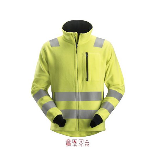 Snickers 2860 ProtecWork Fleecetakki huomiotakki, keltainen XS