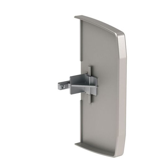 Schneider Electric INS13354 Päätykappale alumiini, symmetrinen 120 x 63 mm