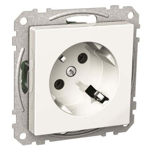 Schneider Electric Exxact WDE002330 Seinäpistorasia 1-osainen, maadoitettu, 45 ast., valkoinen