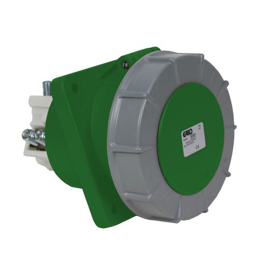 Garo UISV 3125-2 S Paneelin ulostulo IP67, 4-napainen, 125A, viisto Vihreä, 2 h