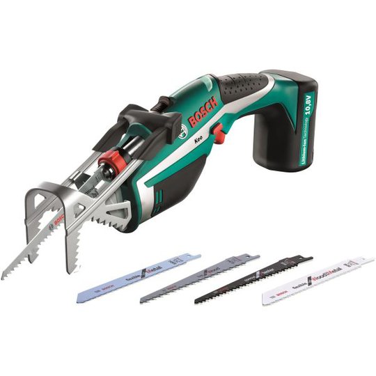 Bosch DIY KEO 10,8V Oksasaha laukussa, 1,3Ah:n sisäänrakennettu akku