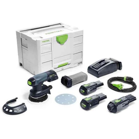 Festool ETSC 125 Li 3,1 I-Set Akkuepäkeskohiomakone kanssa sovitin, akku ja laturi
