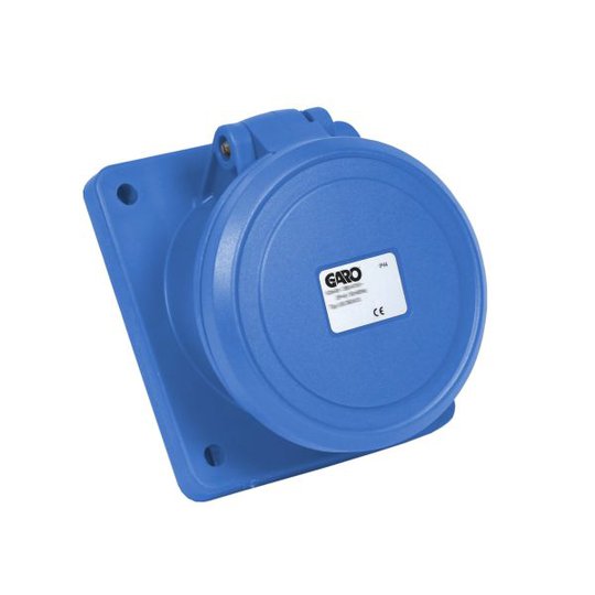 Garo UIS 263-6 S Paneelin ulostulo IP44, 3-napainen, 63A, viisto Sininen, 6 h