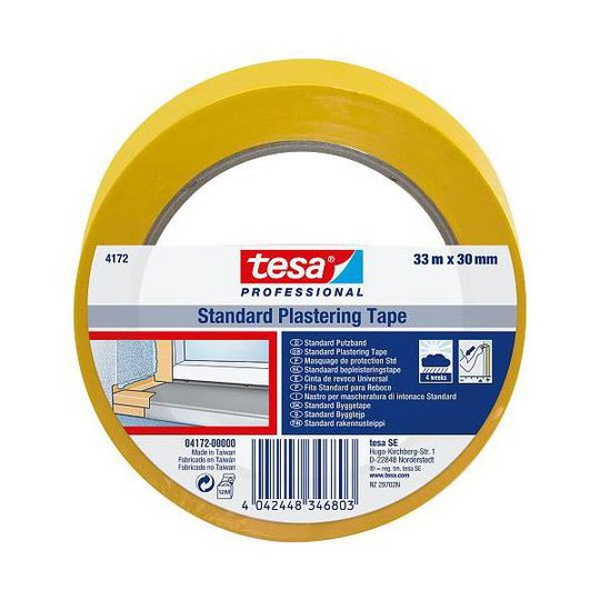 Tesa 4172 Rappausteippi PVC, 33 m x 50 mm