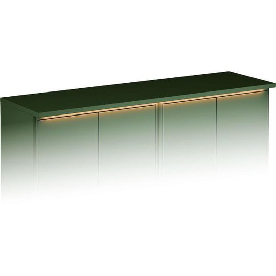 Gustavsberg Graphic Ylälevy vihreä, valaistuksella 120 x 36 cm