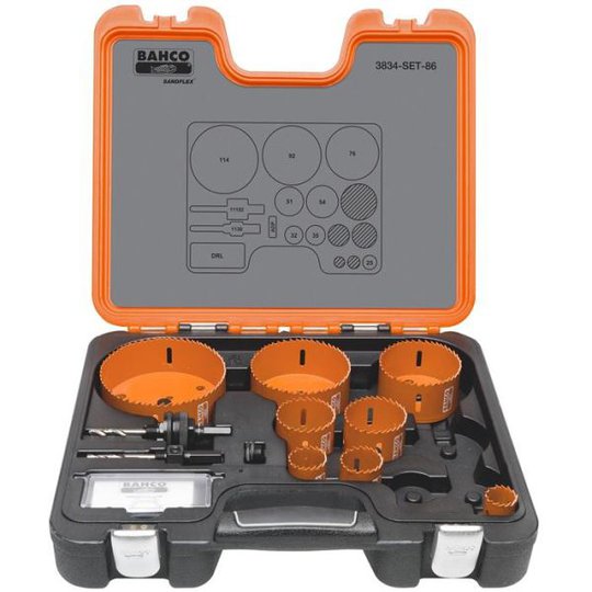Bahco 3834-SET-86 Reikäsahasarja