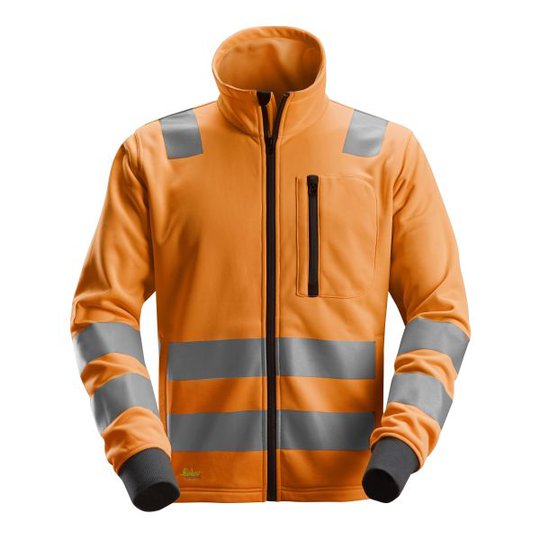 Snickers 8036 AllroundWork Fleecetakki heijastimet, oranssi XS