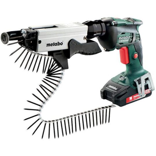 Metabo SE 18 LTX 4000 + SM 5-55 Kipsiruuvinväännin sis. 2,0 Ah:n akut ja laturin