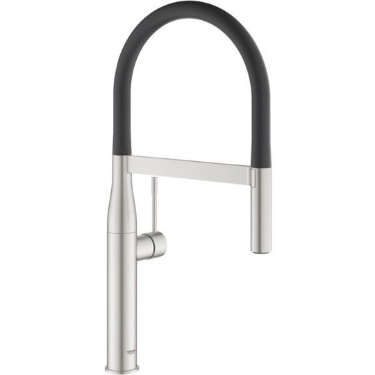 Grohe Essence New Keittiöhana korkea juoksuputki, ilman astianpesukoneliitäntää Supersteel