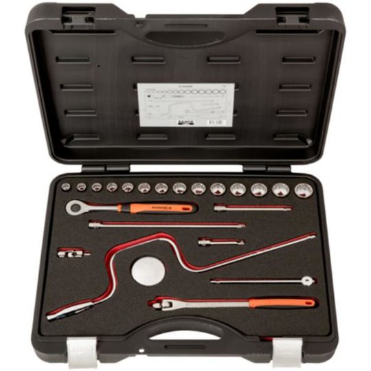 Bahco A7435DME Hylsysarja 3/8", 22 osaa