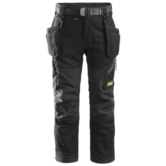 Snickers 7505 FlexiWork Työhousut juniori, musta 98