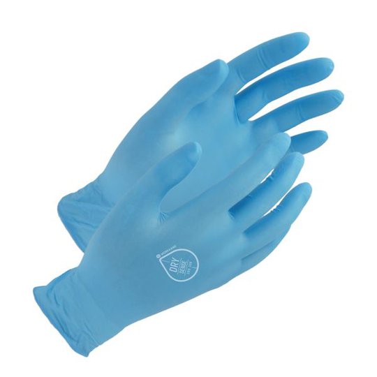 Workhand DRY SENSE Kertakäyttökäsine Nitriili, jauheeton, 100 kpl pakkaus Koko 6