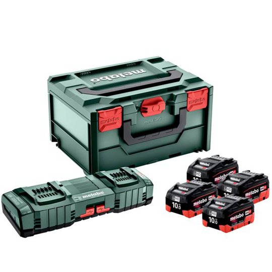 Metabo 685143000 Latauspaketti laturilla ja 4 akulla