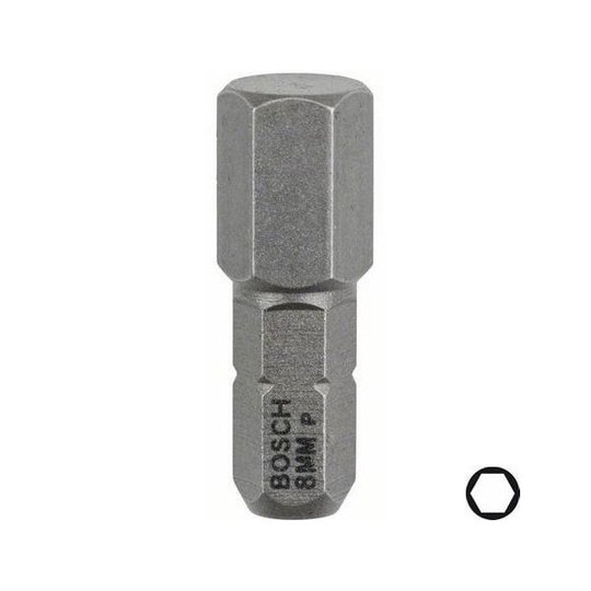 Bosch HEX Ruuvikärjet HEX8 3 kpl 25 mm
