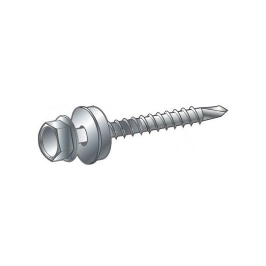 ESSVE BS Kateruuvi 250 kpl:n pakkaus Hopea, 4,8x20mm