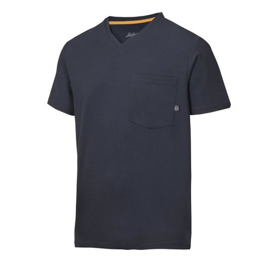Snickers 2524 AllroundWork T-paita laivastonsininen, v-aukko XS
