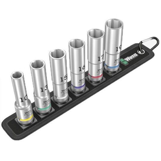 Wera Belt C Deep 1 Hylsymeisselisarja 6-osainen