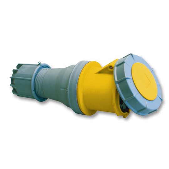 Garo SV 3125-4 S Jatkopistorasiat IP67, 4-napainen 125A Keltainen, 4 h