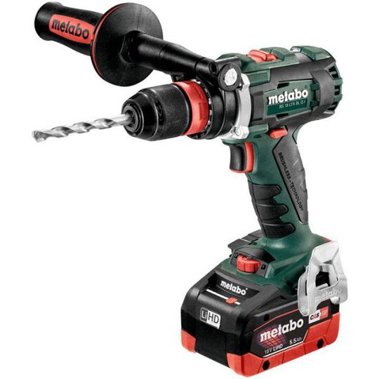 Metabo BS 18 LTX BL Q I Porakone-ruuvinväännin sis. 5,5 Ah:n akut ja laturin