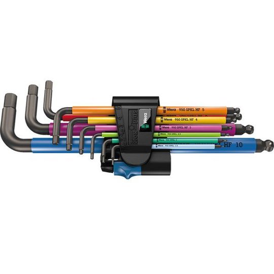 Wera 950/9 Multicolour HF Kuusiokoloavainsarja