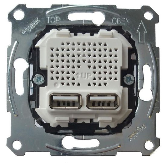 Schneider Electric MTN4366-0100 Latausasema 2xUSB