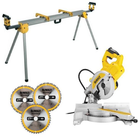 Dewalt DWS777SE Katkaisu- ja jiirisaha sahapenkillä