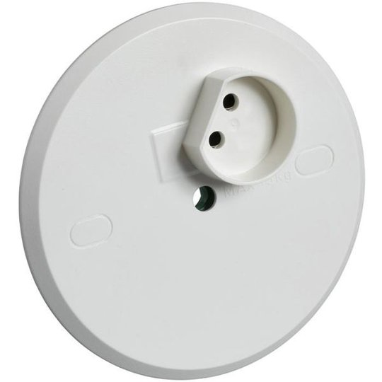Schneider Electric 189506200 Valaisimen liitin maadoittamaton, 1-suuntainen, 2-napainen, kattorasialle